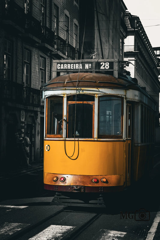 Alte Straßenbahn in Lissabon